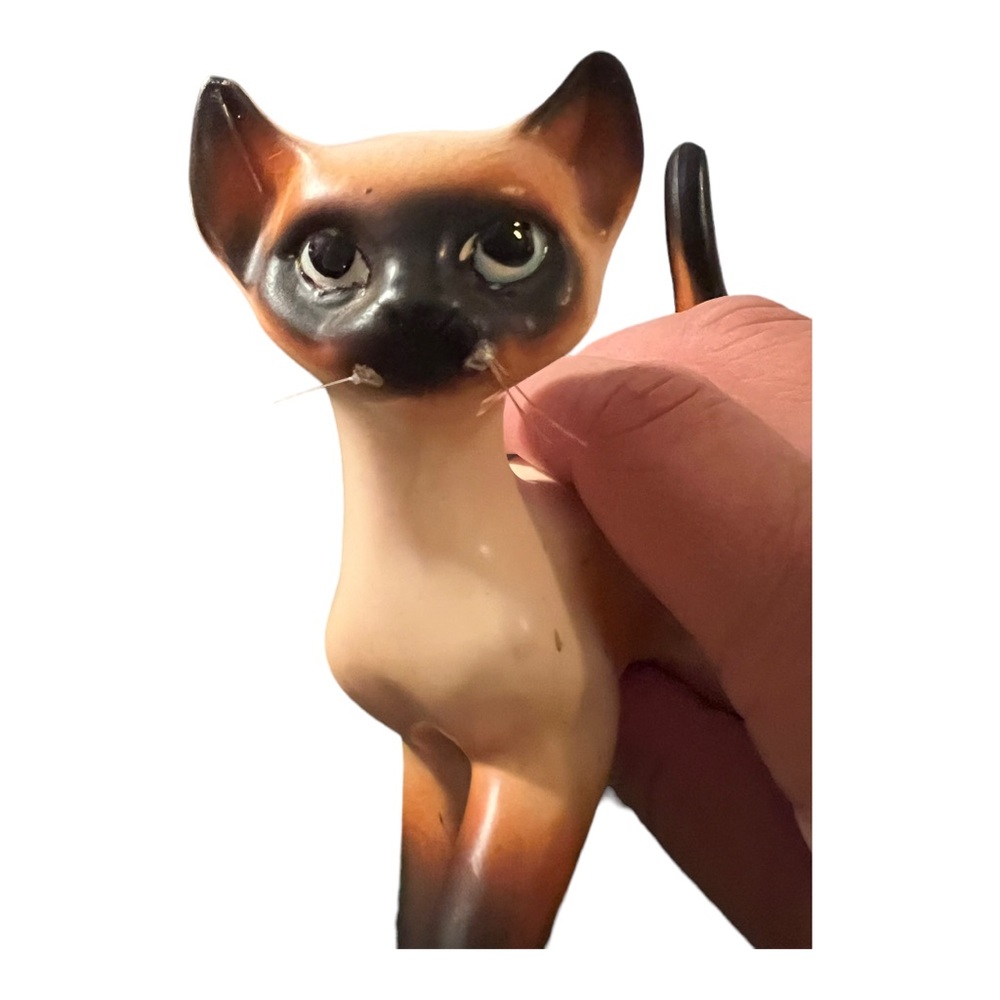 Vintage Norcrest China Siamese Cat Porcelain Figurine Japan - Picture 5 of 12